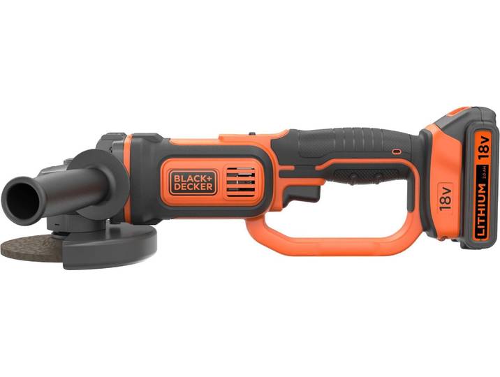 BLACK+DECKER BCG720N-XJ - Meuleuse d'angle sans fil 18V\, 125mm\, système PowerConnect\, sans batterie