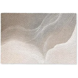 FUSSMATTE Wellenlinien - Luftströme - Harmonisch Schmutzfänger 90x60 cm