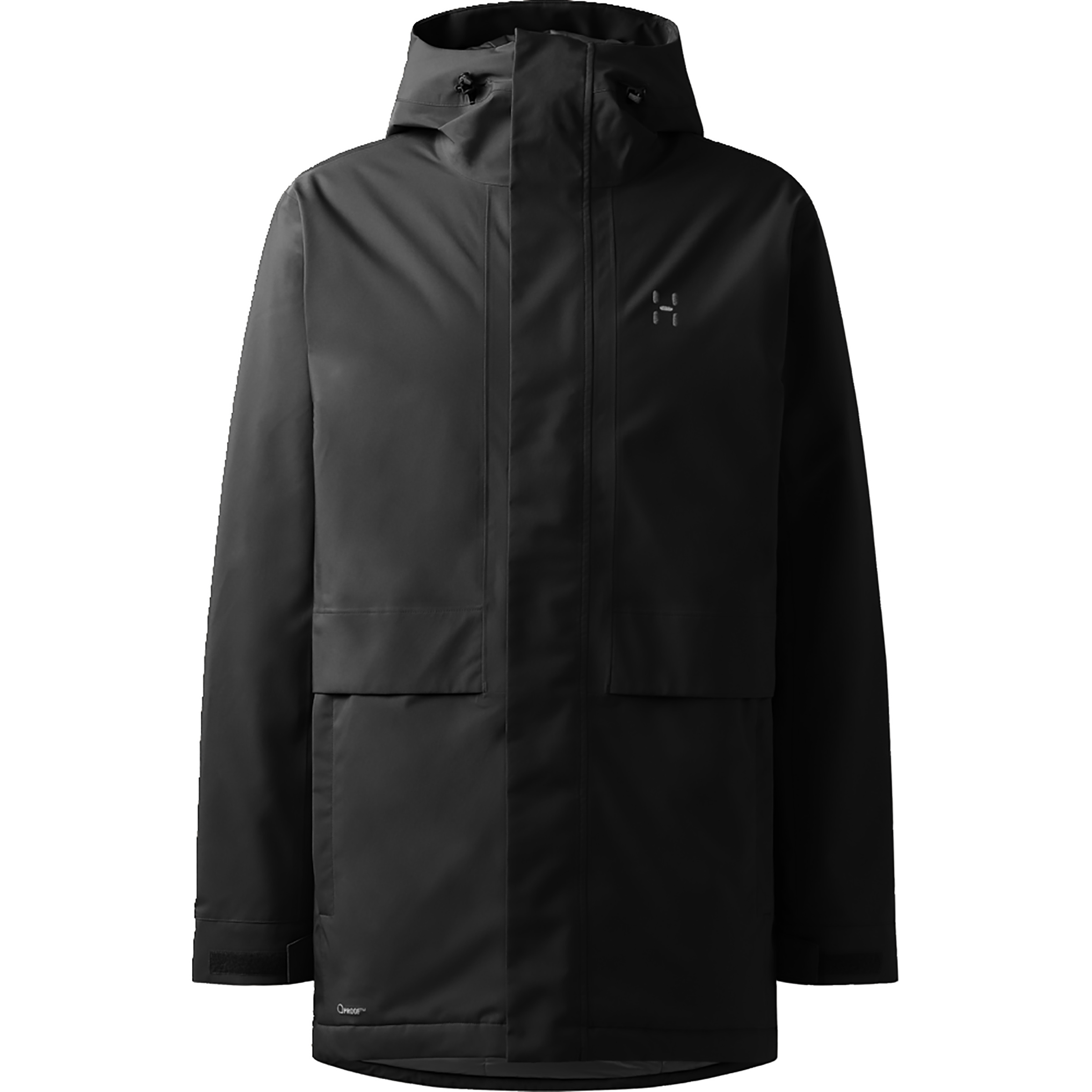 Haglöfs Salix Proof Mimic II Parka Herren Winterjacke schwarz Größe M Lifestyle Winddicht Wasserabweisend