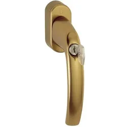 Magni, Fenstergriff, Hoppe Atlanta Aluminium Fenstergriff abschließbar, F4 Bronze, Secu100 + Secustik 0530S/US952 (100 Nm