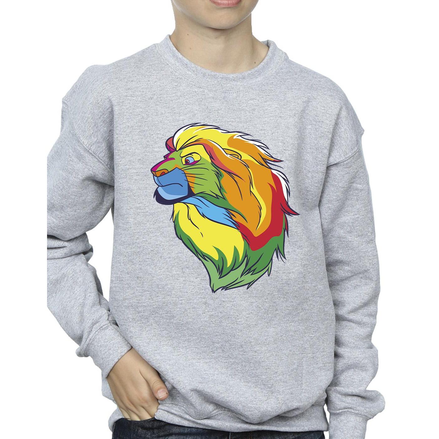 Disney Jongens The Lion King Kleuren Sweatshirt (Sportgrijs)