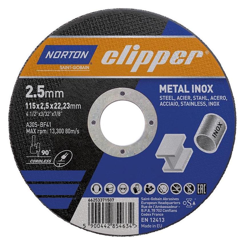 Magni Norton Trennscheibe Metall-Inox A30S-115x2.5x22.23mm (66253371507)