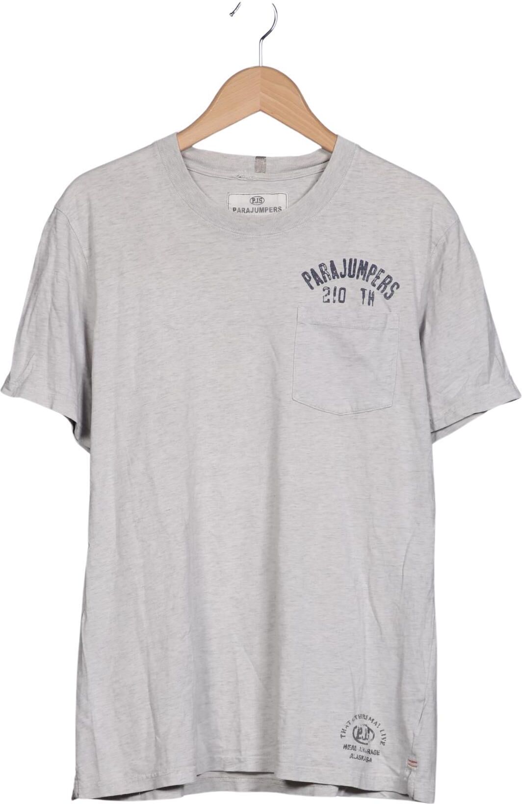 Parajumpers Herren T-Shirt, Grau, Gr. XL, Baumwolle - Second Hand