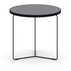 Runder Couchtisch TENDER, Durchmesser 50 cm, Höhe 48 cm, Graphit