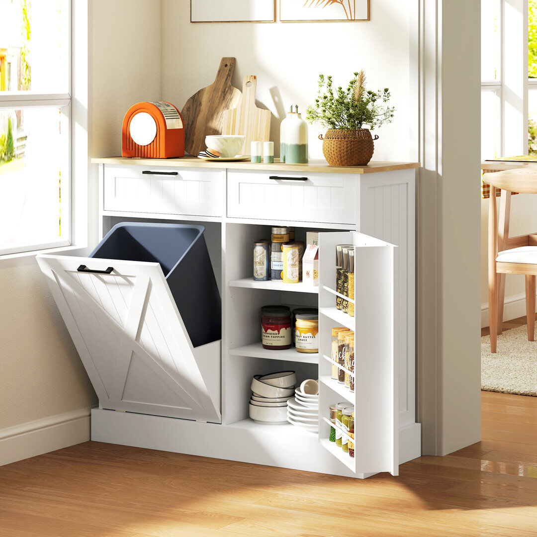 Lily Manor 100cm Sideboard White 90cm H X 100cm W X 36cm D