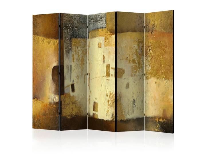 Paravent Golden Oddity II Honig/Hellgelb