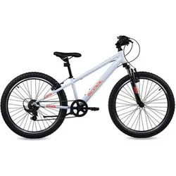 SCOOL 24 Zoll MTB Kinderfahrrad S'COOL Xroc 24-K6, Größe 130–150 cm in Grau Grau