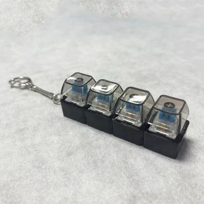Useful Little Things 4 Key Mechanical Fidget Keychain transparent