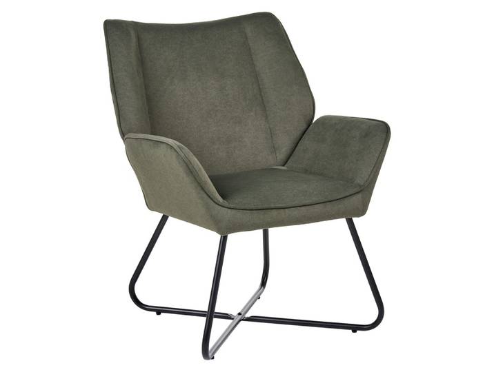 SESSEL Samtstoff Dunkelgrün Gressela