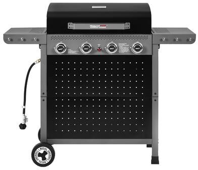 Royal Gourmet 4-Burner Gas Grill with Pegboard, Foldable Side Shelves with Hooks, Ideal for Backyard, Outdoor cooking