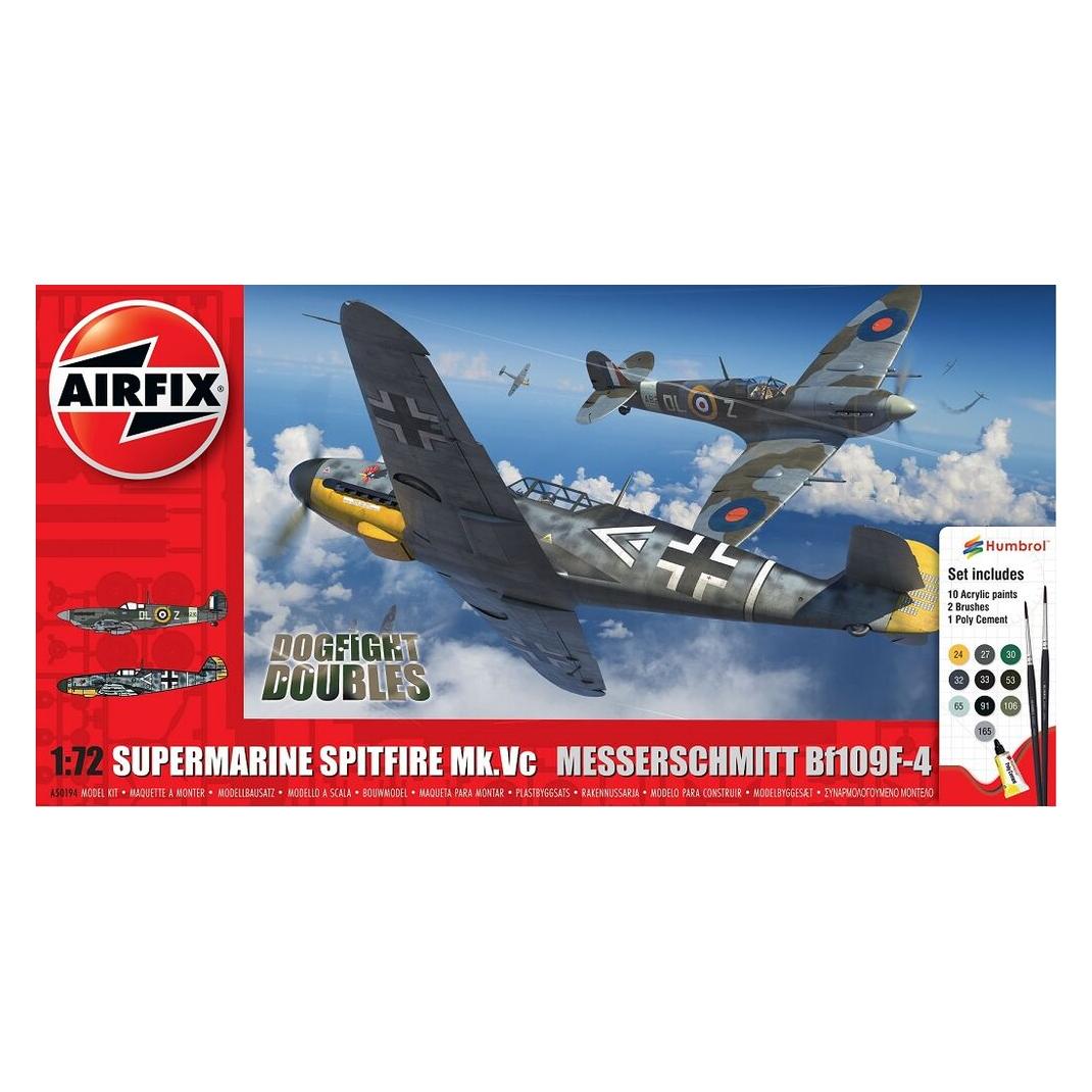 Airfix Supermarine Spitfire Mk.Vc vs Bf109F-4 Dogfight Double (A50194)