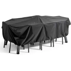 Oviala Business Gartentischhusse schwarz 240 x 130 cm