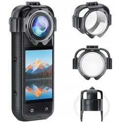 Puluz lens covers for Insta360 X5 camera (snap-on), Action Cam Zubehör, Transparent