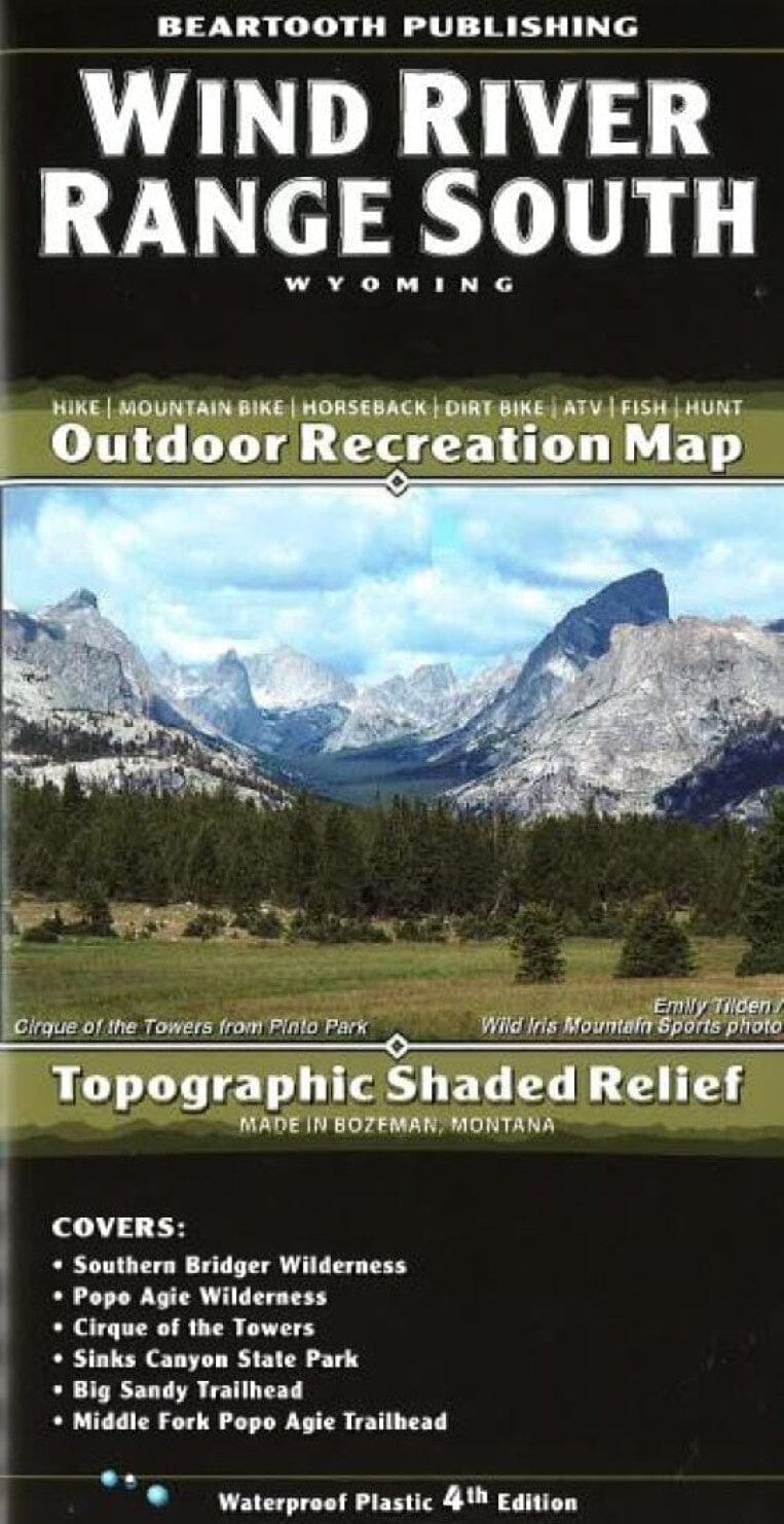 Chaîne de montagnes Wind River - Sud - Wyoming   Beartooth Publishing