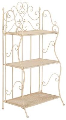 "SAFAVIEH Torus 22-Inch Outdoor 3-Tier Iron Tier Shelf, Traditional - 22"" W x 14"" D x 43"" H"