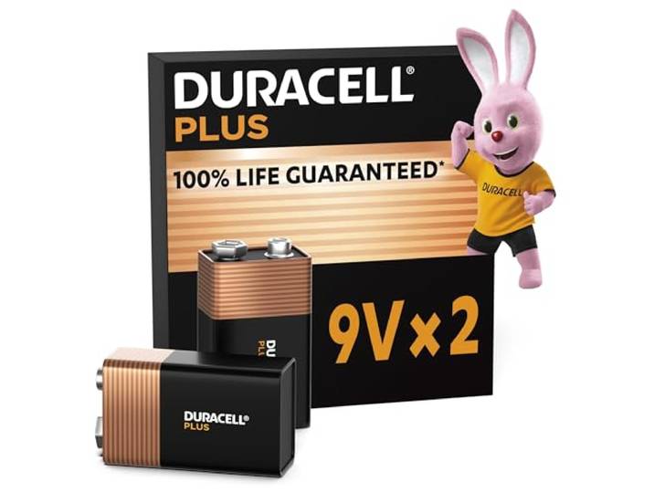 Duracell Alkaline Plus 9V Batterijen - 2 Stuks