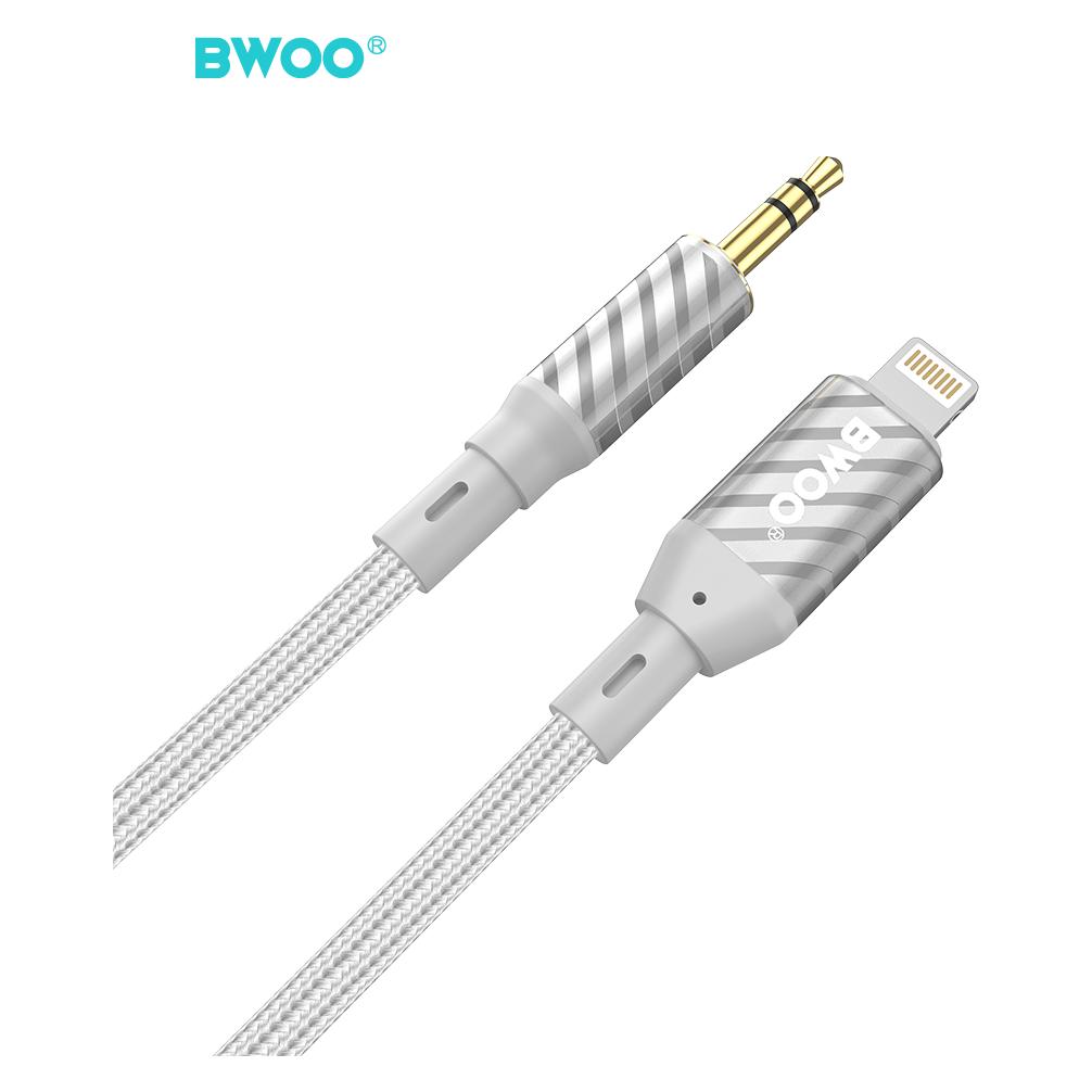 Bwoo AUX Cable Lightning to 3.5mm Jack audio AUX073 (1 m, AUX Kabel) (66491733)