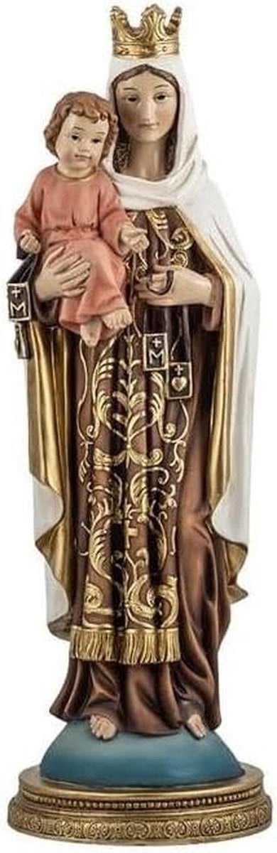 Handbeschilderd Decoratief Figuur van Hars - Meerkleurig - Hoogte: 40 cm