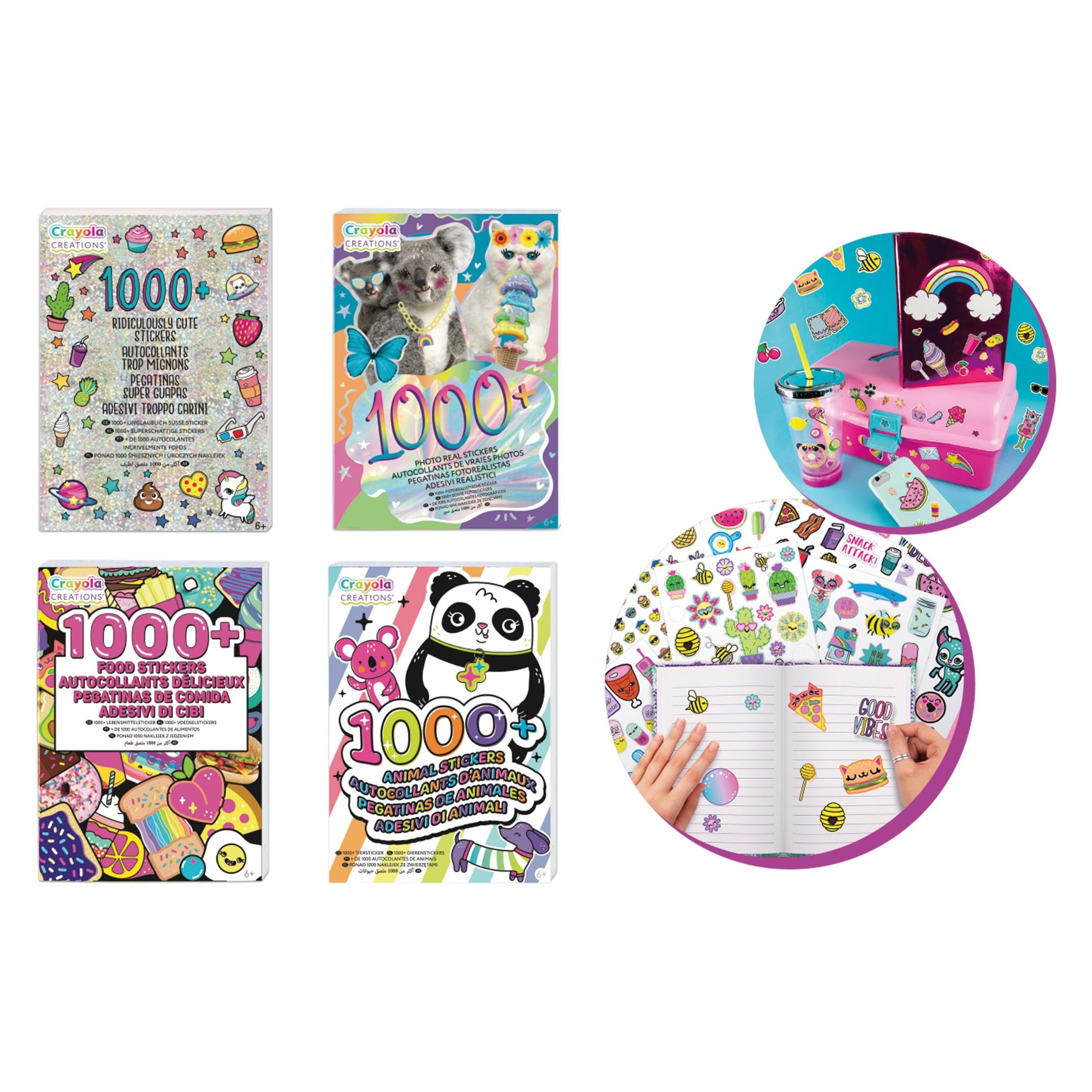Crayola 4er-Set Stickerbücher (100 Sticker) (77251363)