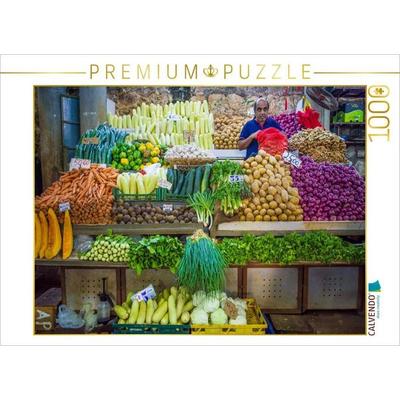 CALVENDO Puzzle Central Market Port Louis | 1000 Teile Lege-Größe 64x48cm Foto-Puzzle für glückliche Stunden