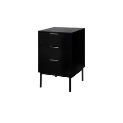 Kommode  Nanno , schwarz , Maße (cm): B: 40 H: 65 T: 41.5