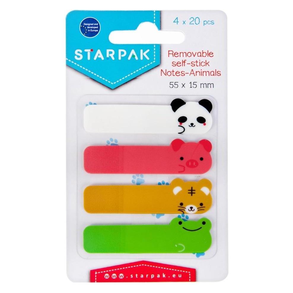 Starpak Registerreiter 55x15mm 4x20K Tiere (55 x 15 mm) (40962549)