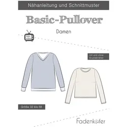 Fadenkäfer Schnitt "Basic-Pullover" für Damen