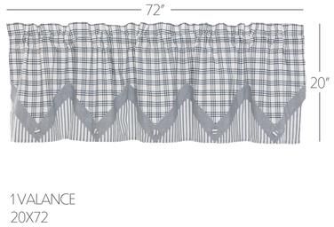 VHC Brands Simple Life Flax Ruffled Valance