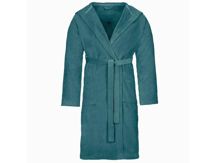 Vossen Bademantel Texas USM NOS Vossen Konfektion, Blau, Uni, Gr. XS, unisex, ISO 9001, Fkt, Made in Austria, Oeko-Tex® Standard 100, hochwertige Qualität, Heimtextilien, Badtextilien, Bademäntel, Bademäntel Herren
