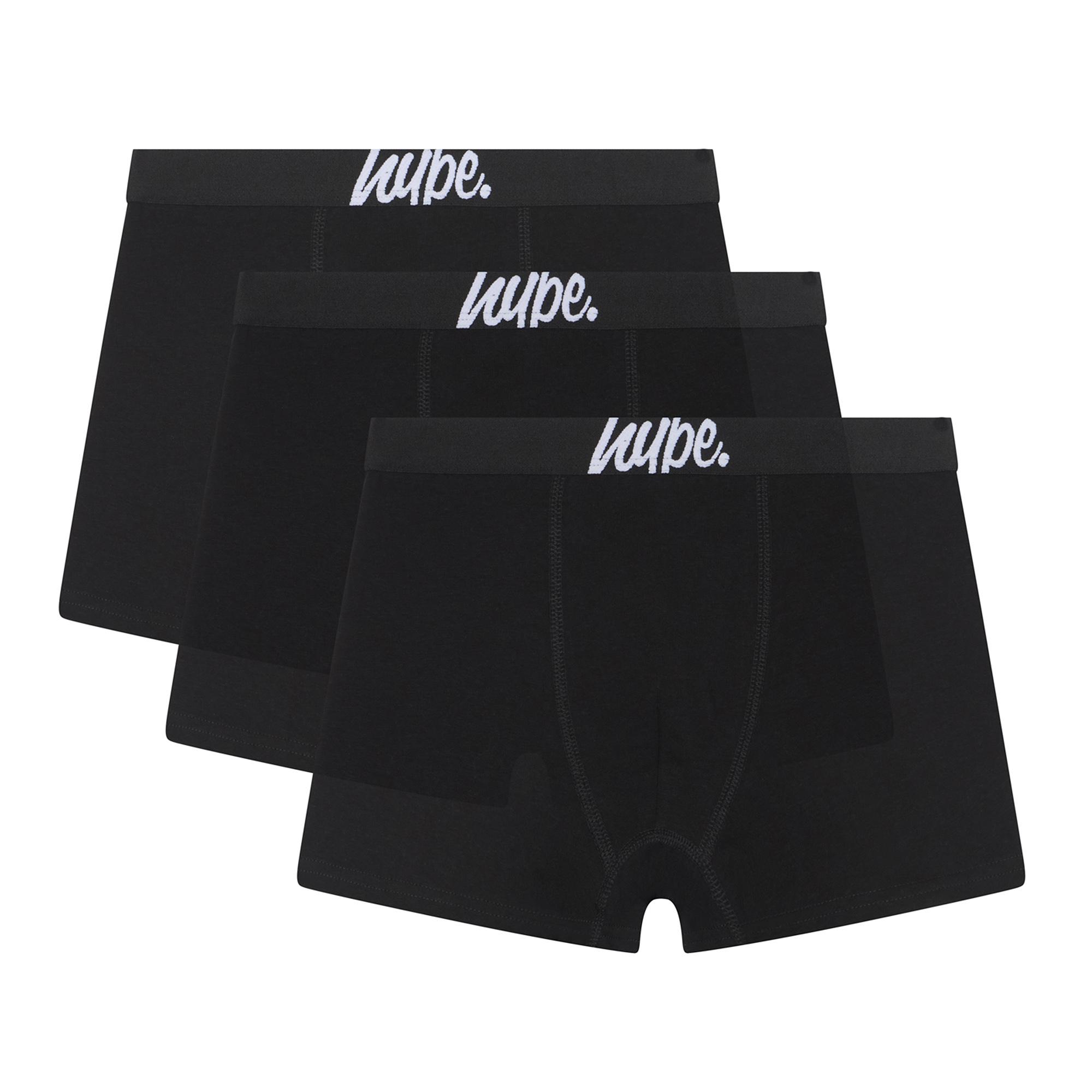 3-Pack Jongens Boxers Zwart Zachte Ademende Ondergoed