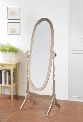 Cozy Casa Charm Swivel Full Length Wood Cheval Floor Mirror, Elegant Designs gold