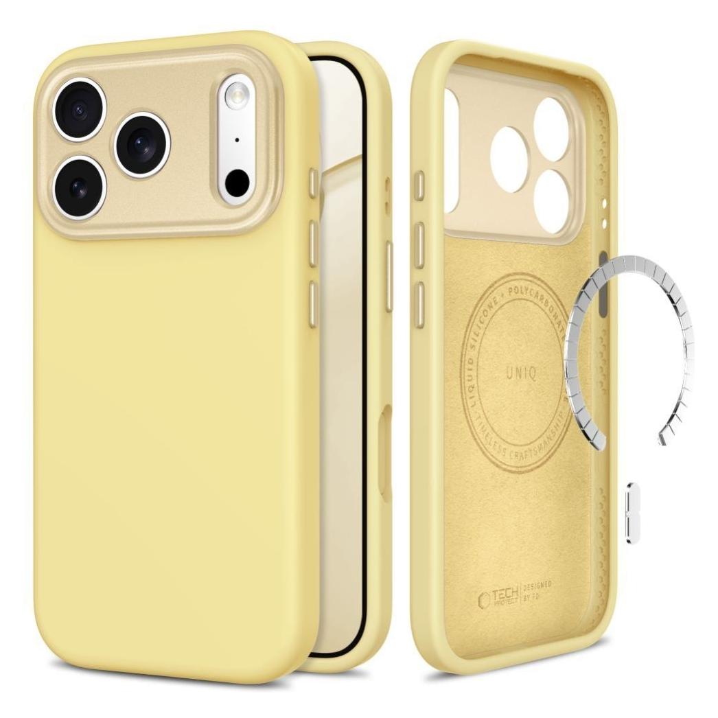 Tech-Protect Uniq Magsafe Cc Iphone 17 Pro / 18 Pro Mellow Yellow (Apple iPhone 17 Pro, Apple iPhone 18 Pro) (5906302342020)
