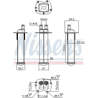 Nissens Ladeluftkühler [Hersteller-Nr. 961221] für Renault, Smart