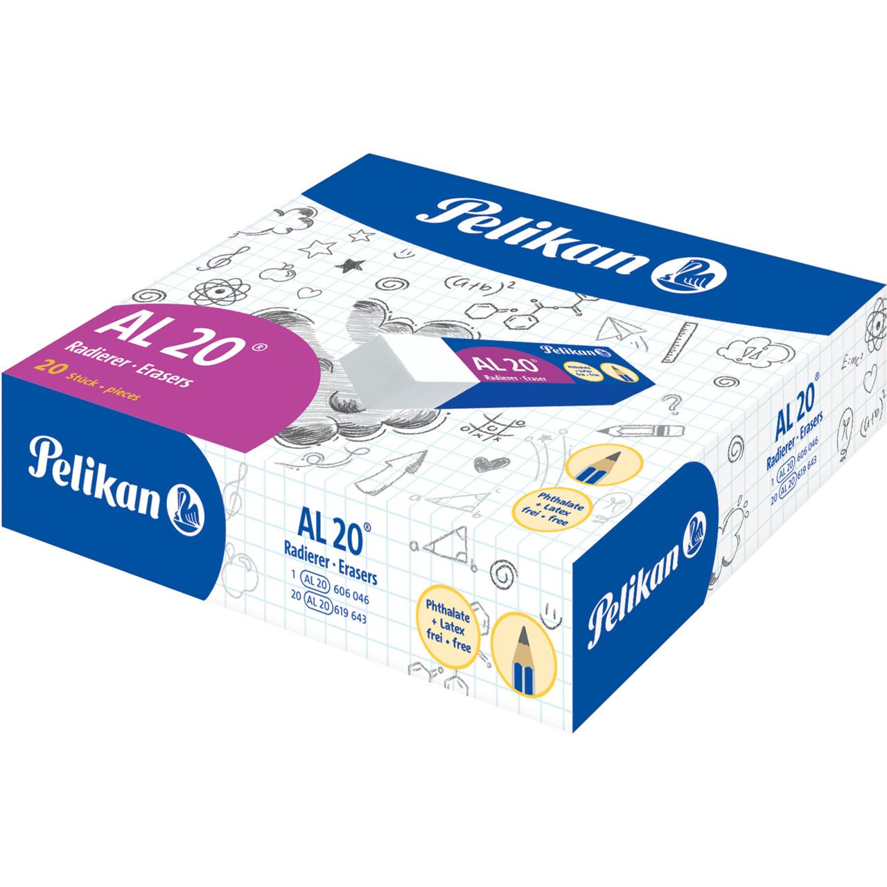 Pelikan Radiergummi AL20 weiß