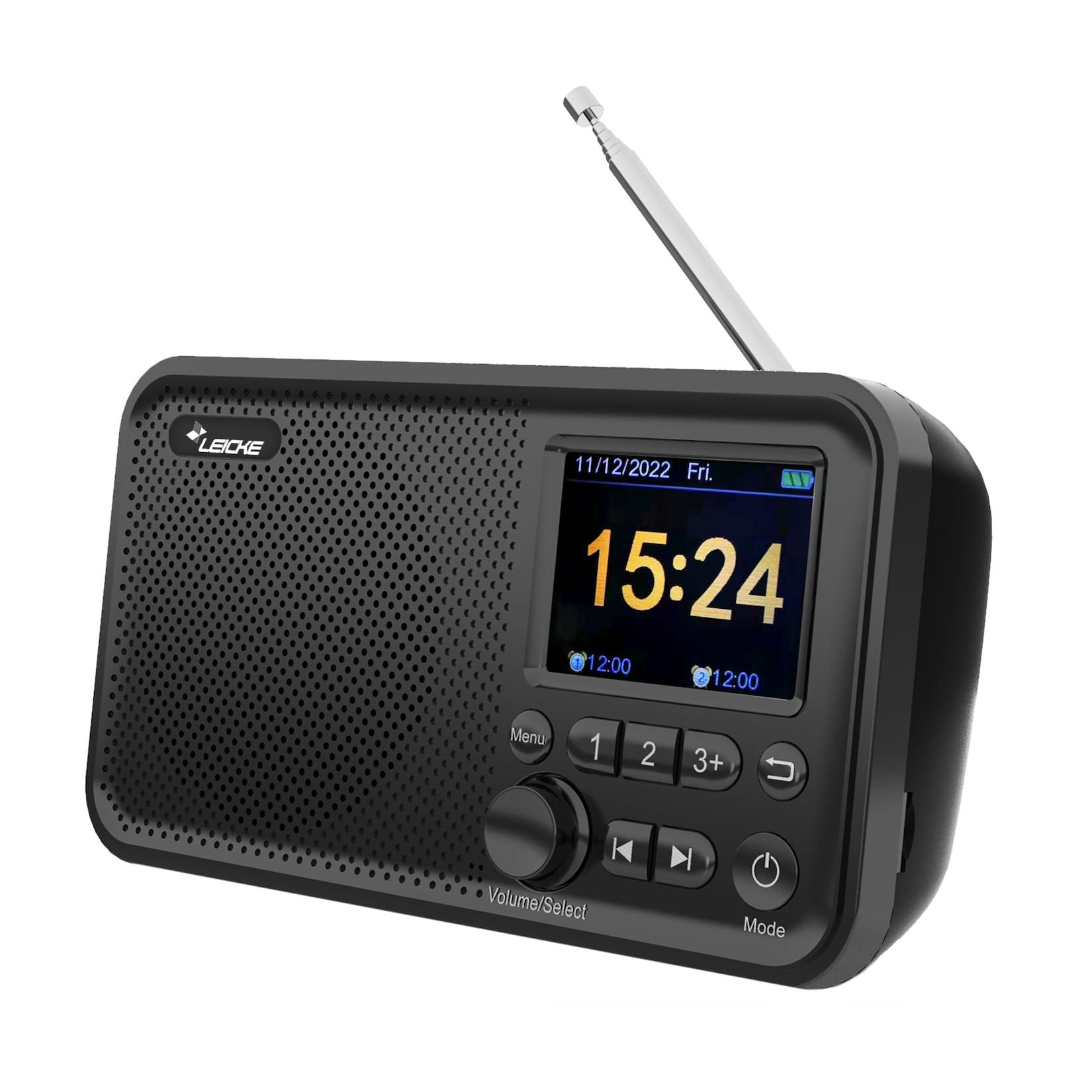 LEICKE DJ ROXXX DAB+ Radio mit Bluetooth 5.0, Küchenradio, 4000mAh Batterie