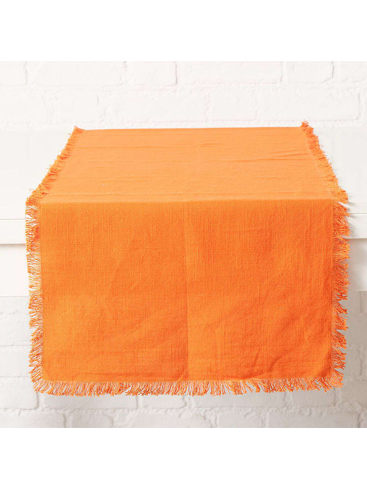 Boltze Tischläufer "Lenea" in Orange - (L)140 x (B)40 cm - onesize