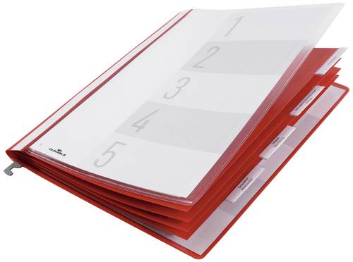 Durable Personalhefter 255403 255403 Anzahl Unterteilungen:5 Rot 1St.