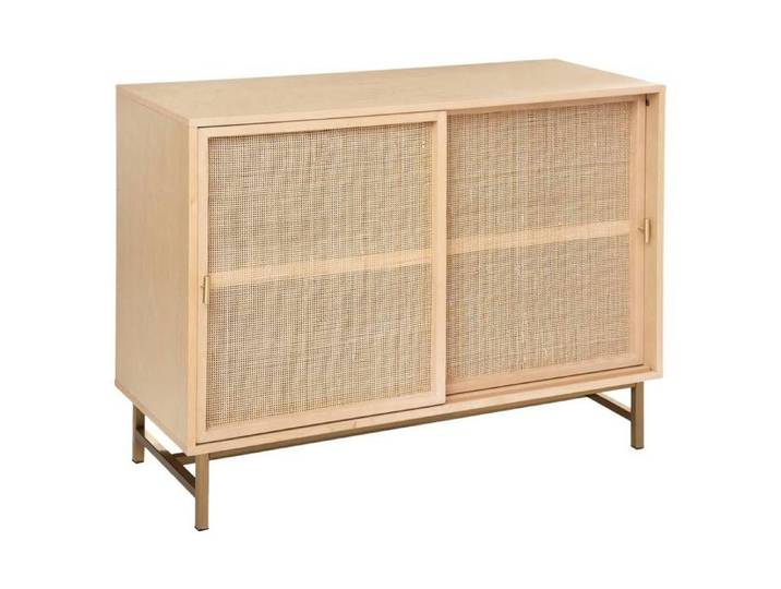 Buffet 2 portes  Rayo  cannage rotin 100x79cm - Atmosphera Créateur d'intérieur