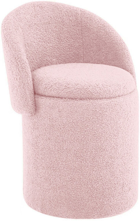 Lark Manor Manufactured Wood Accent Stool Pink 64cm H X 44cm W X 50cm D