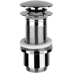 Gessi, Ventil, Ablaufventil Stop&Go 1 1/4 für Becken ohne Überlauf, Schaftventil min. 64mm/max.85mm, 1423