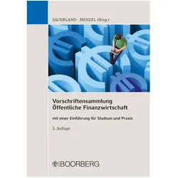 Vorschriftensammlung Öffentliche Finanz, Fachbücher von Kai Menzel, Thomas Sauerland