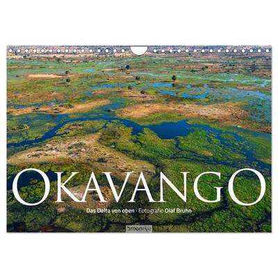 Okavango - Das Delta von oben (Wandkalender 2027 DIN A4 quer), CALVENDO Monatskalender