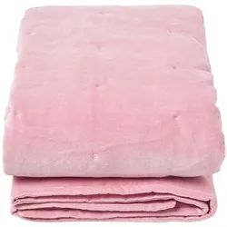 SAMT-KUSCHELDECKE 120/150 cm, Baumwolle wattiert