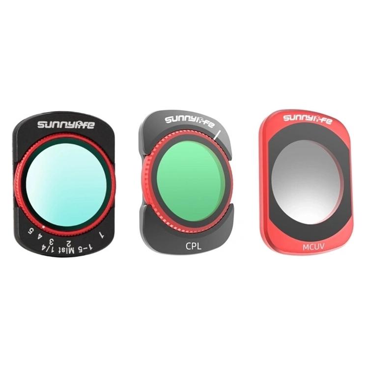 Sunnylife Filterset für Osmo Pocket 4/Pocket 3: VND2-32, CPL, MCUV, Black Mist 1/4 (OP4-FI222)