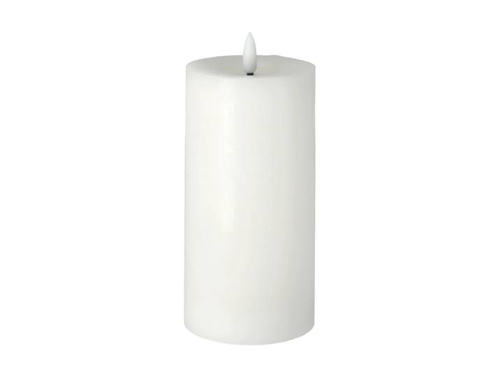 Scandi Essentials Bougie bloc LED Bright Melt 17,5 cm Blanc