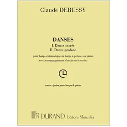 Danses pour harpe et orchestre à cordes pour harpe et piano, Fachbücher von Claude Debussy