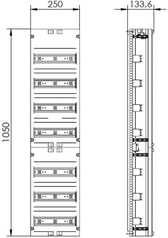 ABN Verteilerfeld 1V 7xGerätetragsch. VR17)