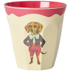 RICE Melamin Becher Nathalie Lété Medium, Rot - Medium
