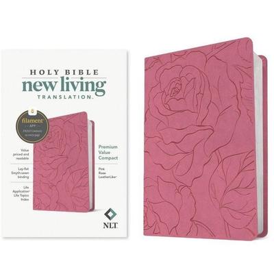 NLT Premium Value Compact Bible, Filament Enabled (Leatherlike, Pink Rose), Gebundene Ausgabe von New Living Translation, Tyndale House Publishers,