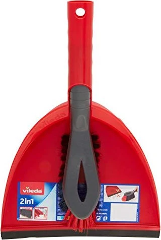 VILEDA Kehrschaufel mit Handfeger Vileda 2in1
